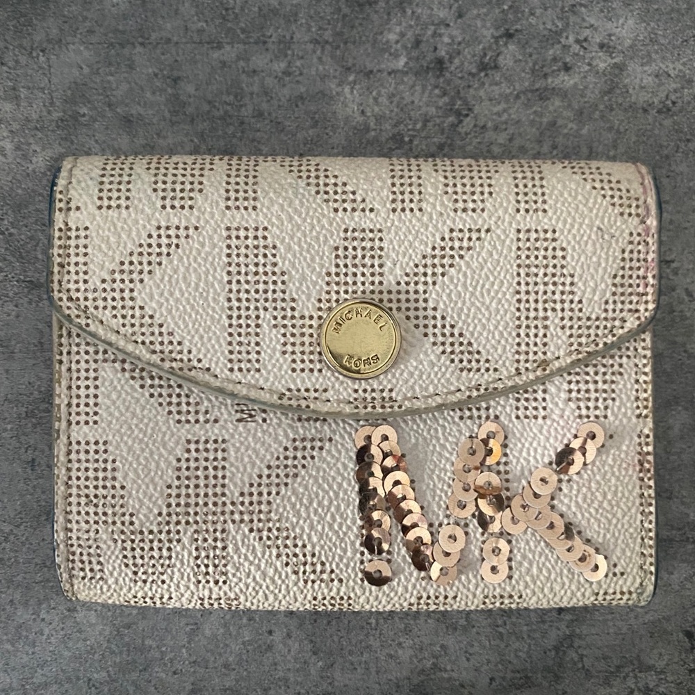 Michael Kors logo business card holder/wallet